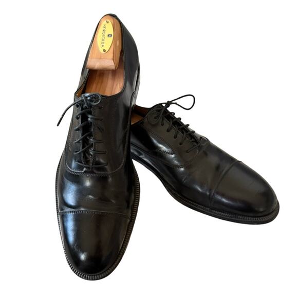 Salvatore Ferragamo Black Leather Oxford Shoes Men’s 10 B Narrow main image 5